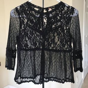 Free People Lace Top
